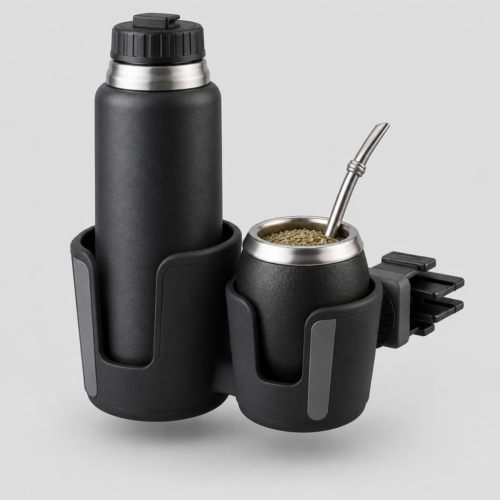 Portatermo y Mate para Auto | Soporte Antiderrame